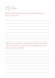 Twin Loss | My Baby Loss Journey Additional Section FREE