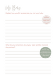 Twin Loss | My Baby Loss Journey Additional Section FREE