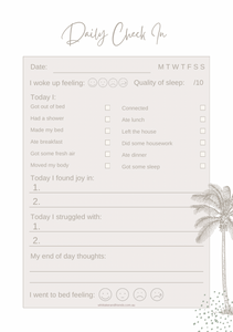 Well-being Daily Check In FREE